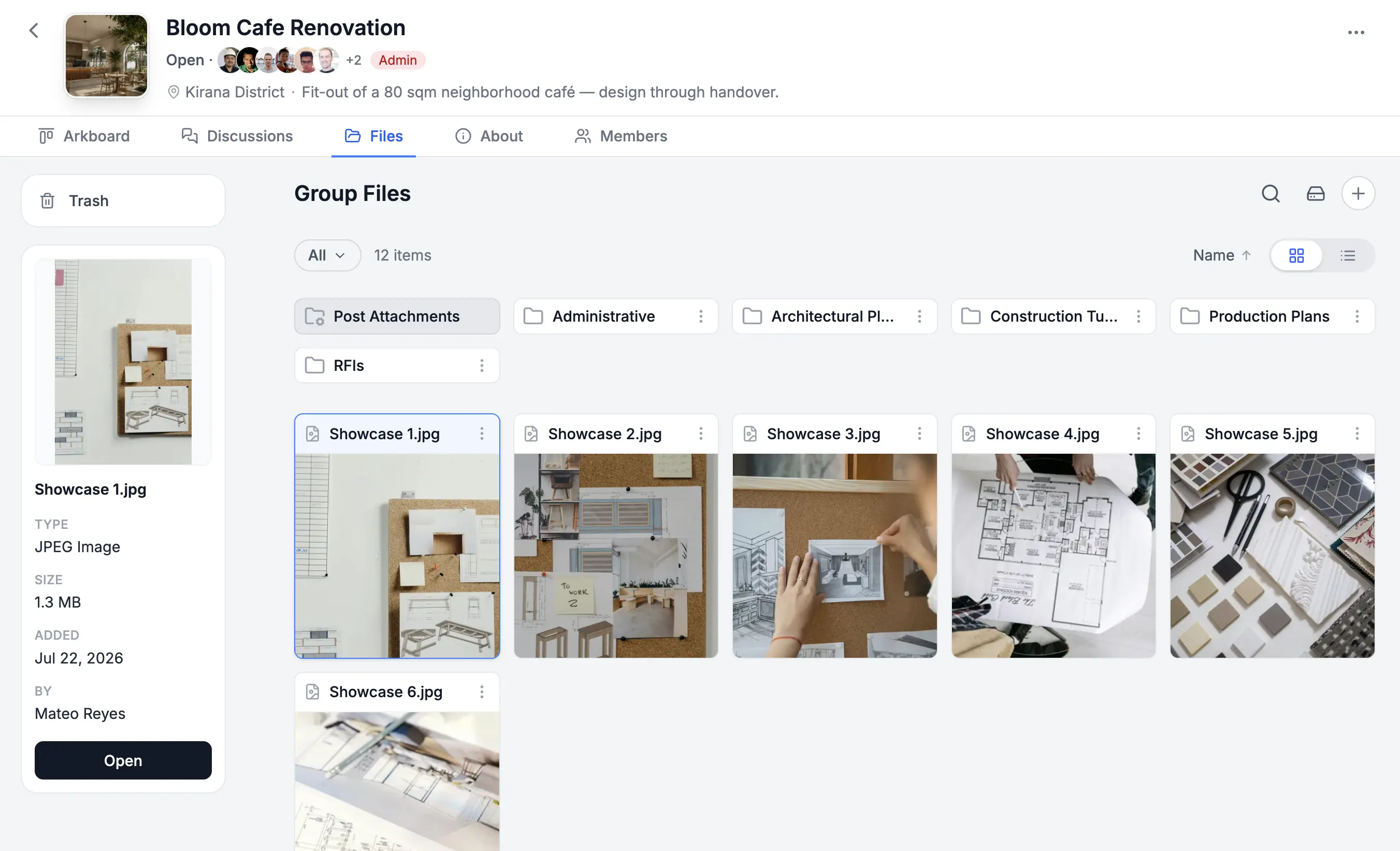 Shared group files accessible to every member