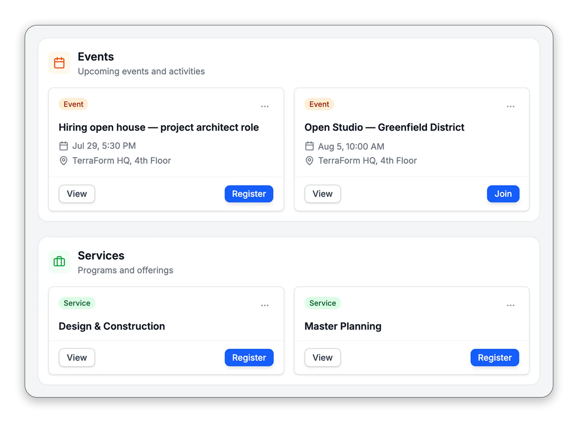 Ark highlights inviting clients and partners to events and services
