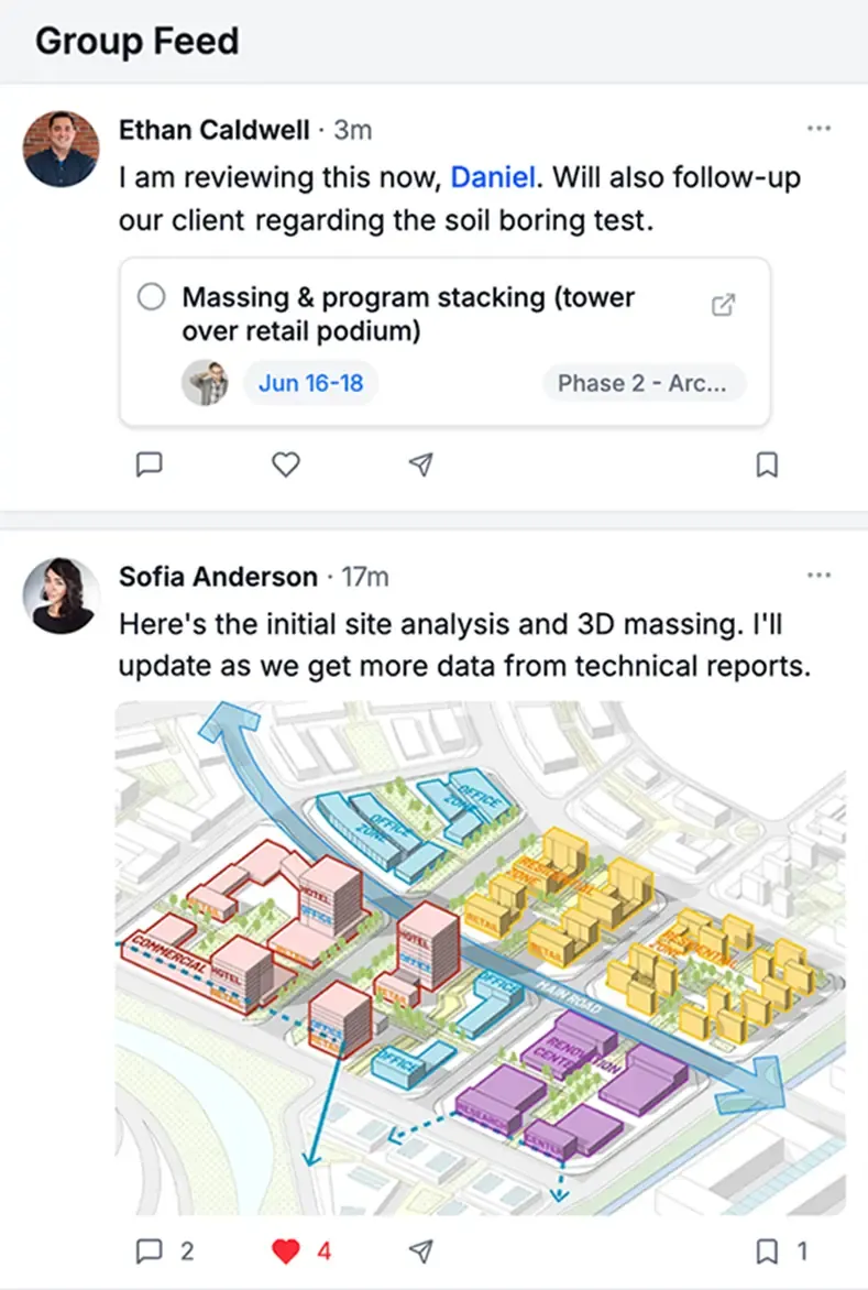 Arkscape group feed preview